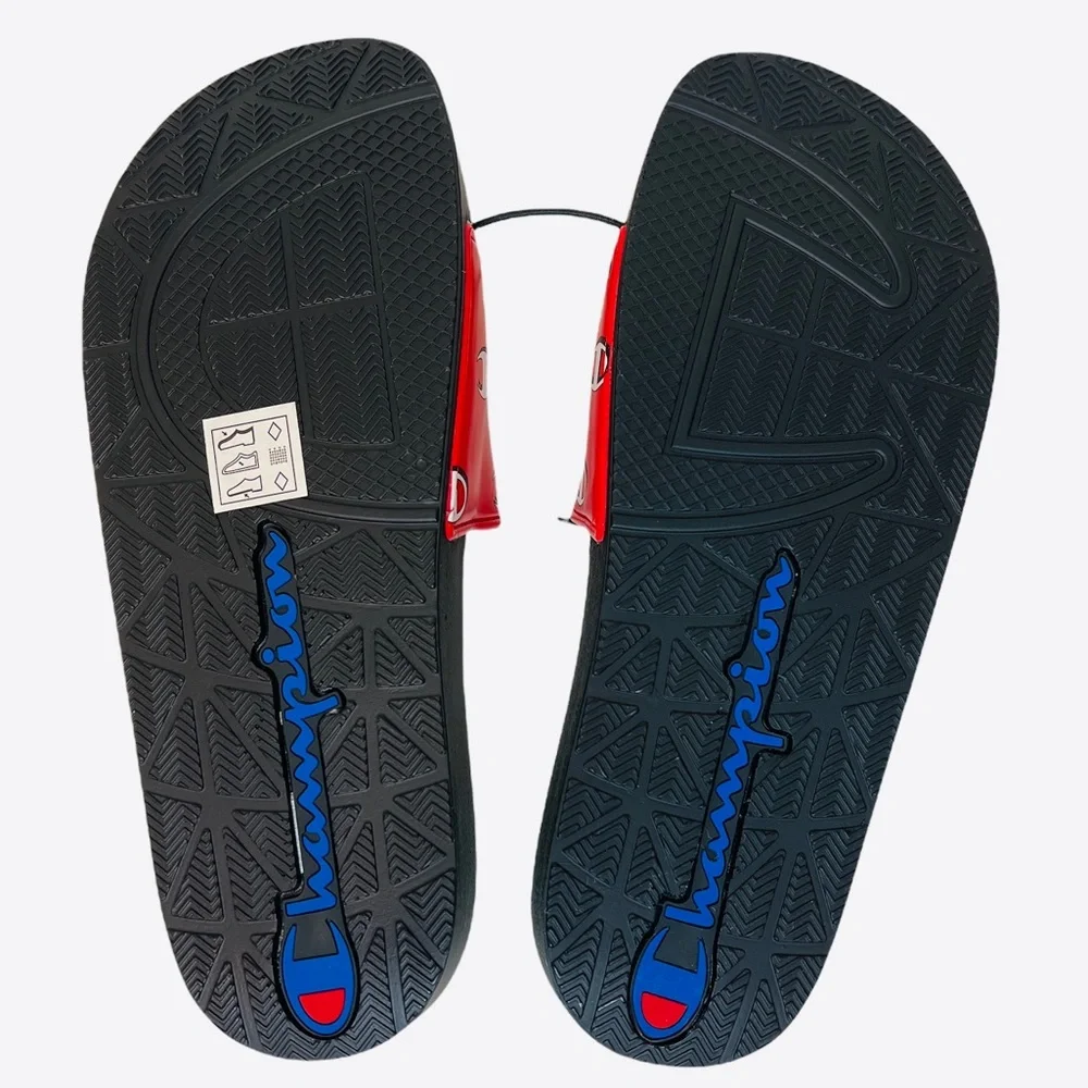 Champion IPO Repeat C Logo Red/White/ Black Mens Sandals